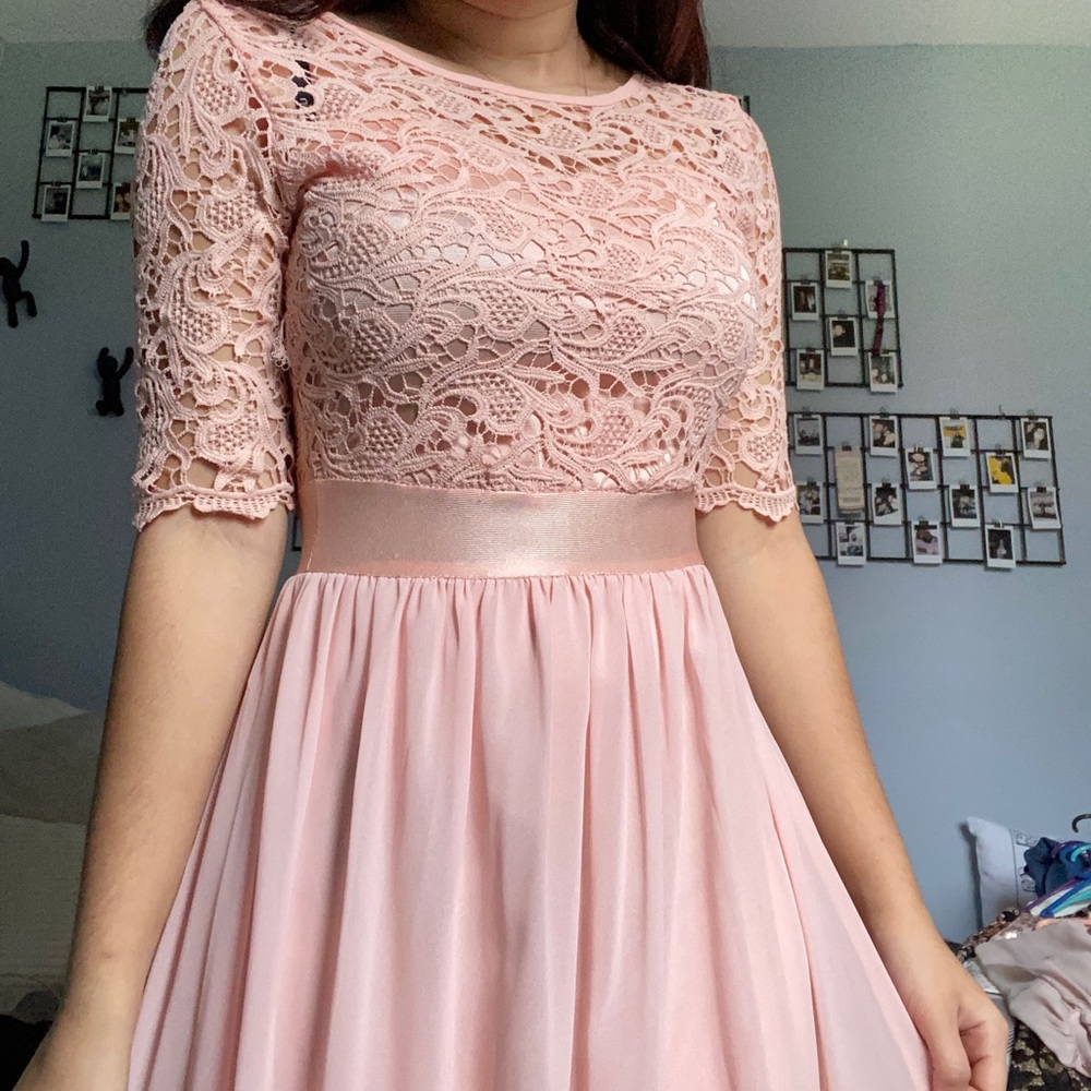 Pink formal dress